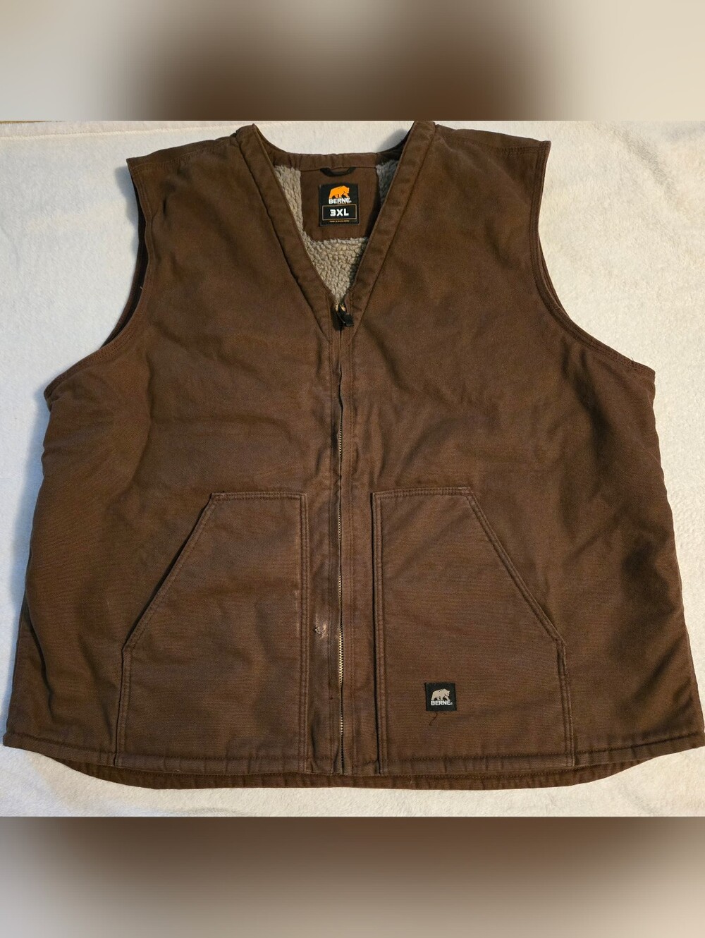 Mens Brown Berne Vest (3X)